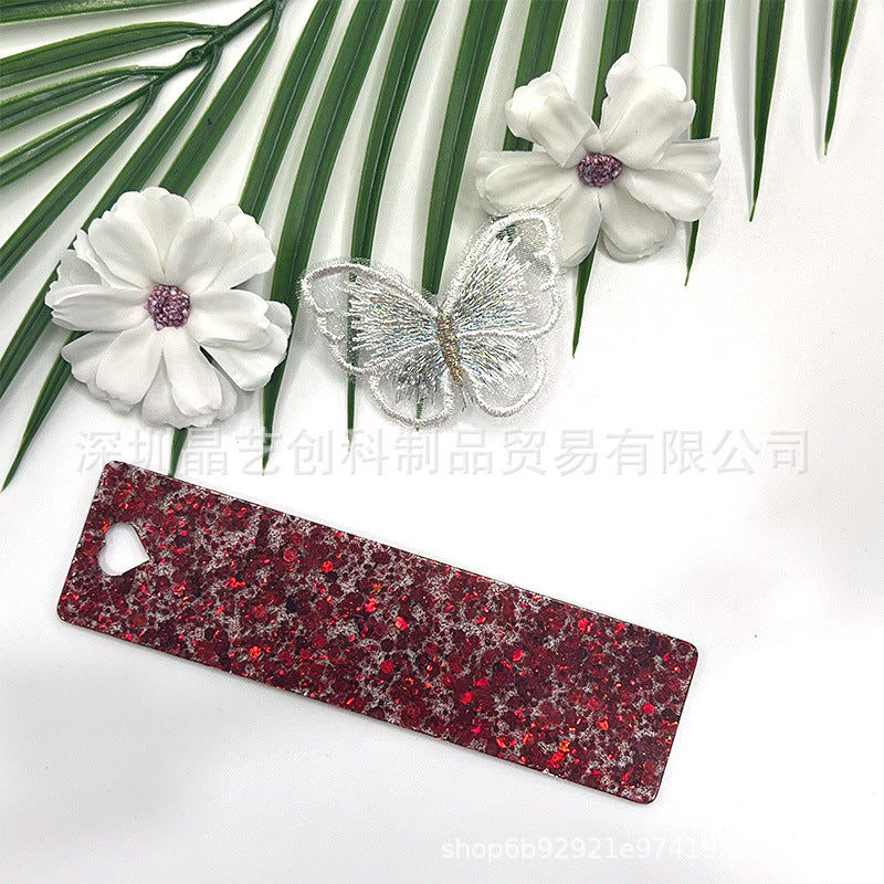 Wholesale 10pcs/pack Starry Sky Series Acrylic Bookmark DIY Pendant