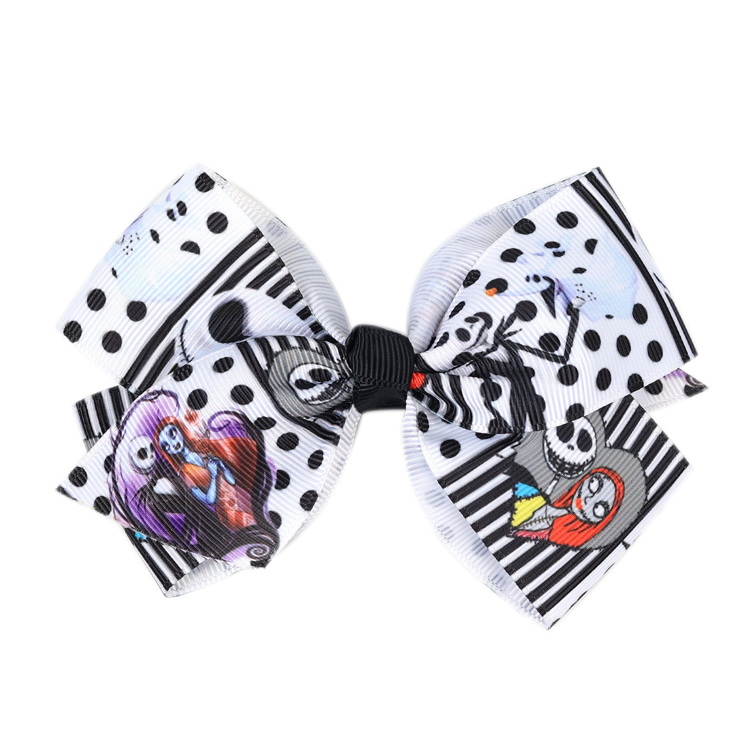 Wholesale Halloween Pumpkin Print Bow Hair Clip