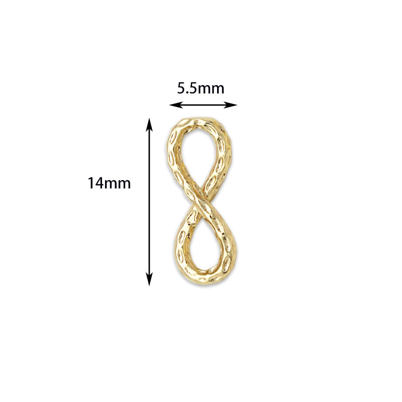 Wholesale Copper Eight Shaped Ring Eight Shaped Connecting Buckle DIY Jewelry Accessories