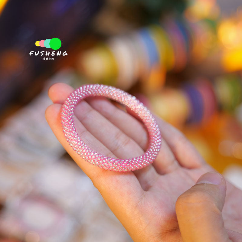 Wholesale Nepal Japanese Essential Oil Diffuser Hand-woven Solid Color Bracelet