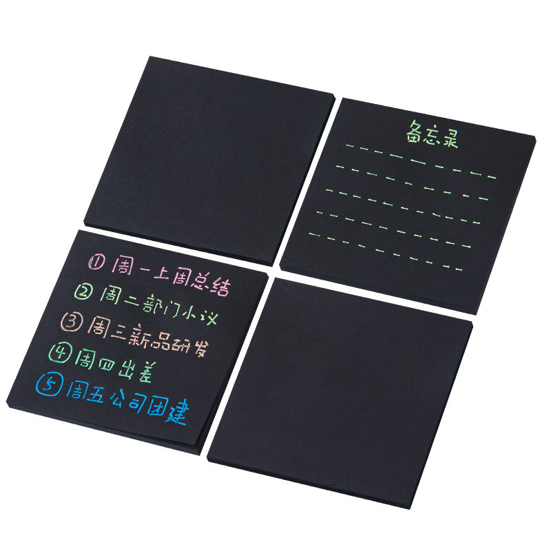 Wholesale Black Sticky Note Paper