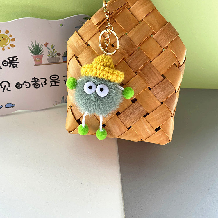 Wholesale cute cute little briquettes plush doll doll keychain