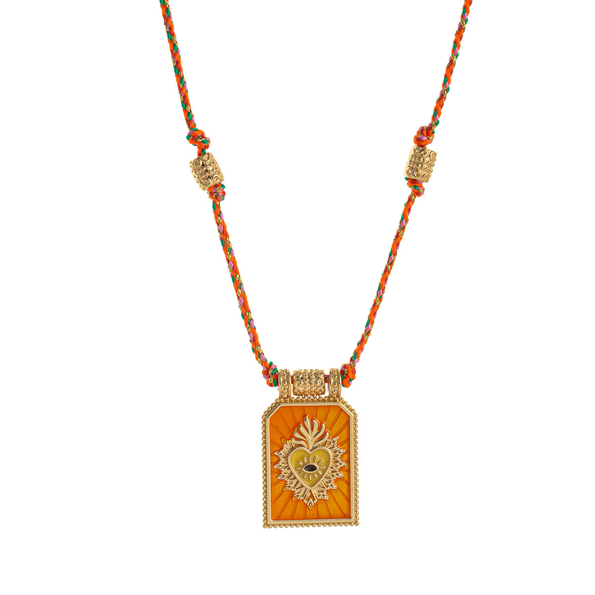 Wholesale Love Tarot Pendant Necklace Lucky Bead Chain Gold-plated Color Preservation