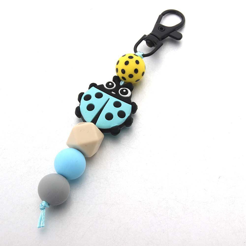 Wholesale Silicone DIY Bead Keychain Sloth Animal Cartoon Bag Pendant