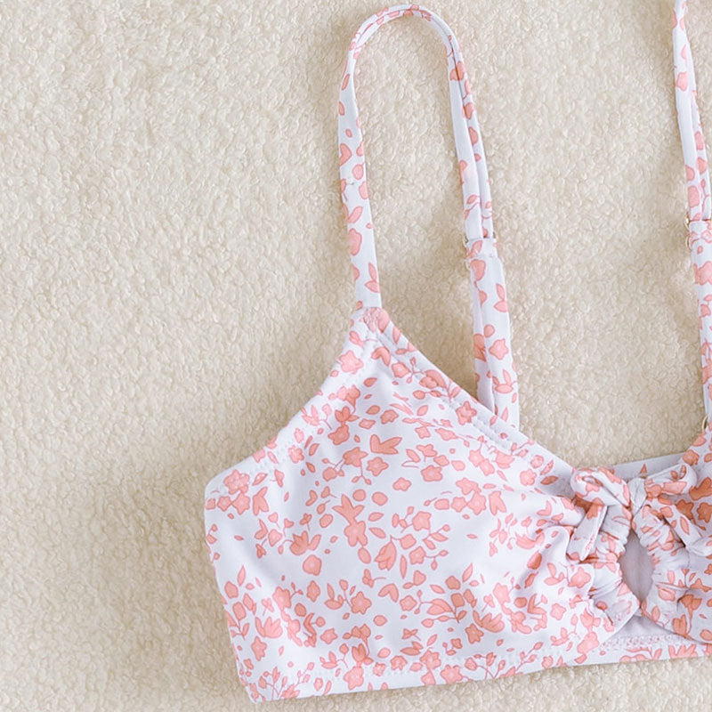 Niños al por mayor Traje de vías de cintura alta en V linda dividido.