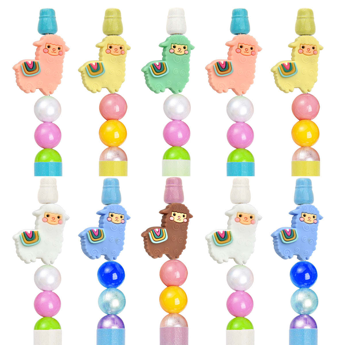 Wholesale Random100pcs/pack  DIY  Product Sheep Cartoon Creative Beaded