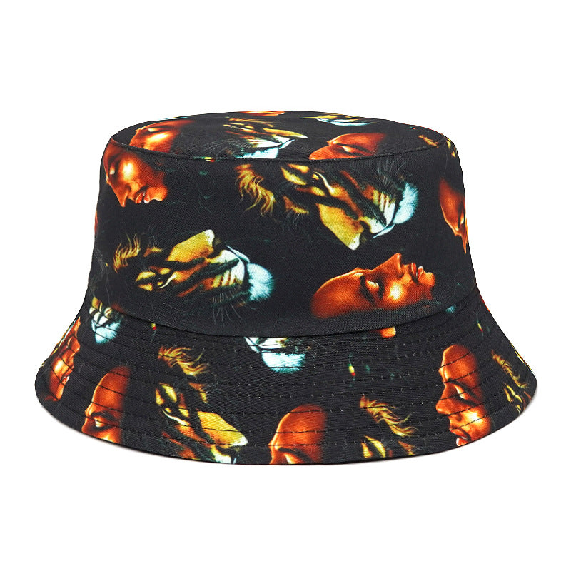 Wholesale Polyester Portrait Pattern Bucket Hat