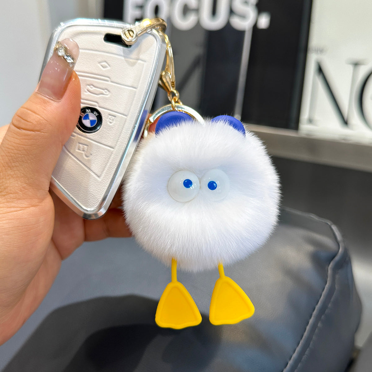 Wholesale Duck Plush Ball Keychain