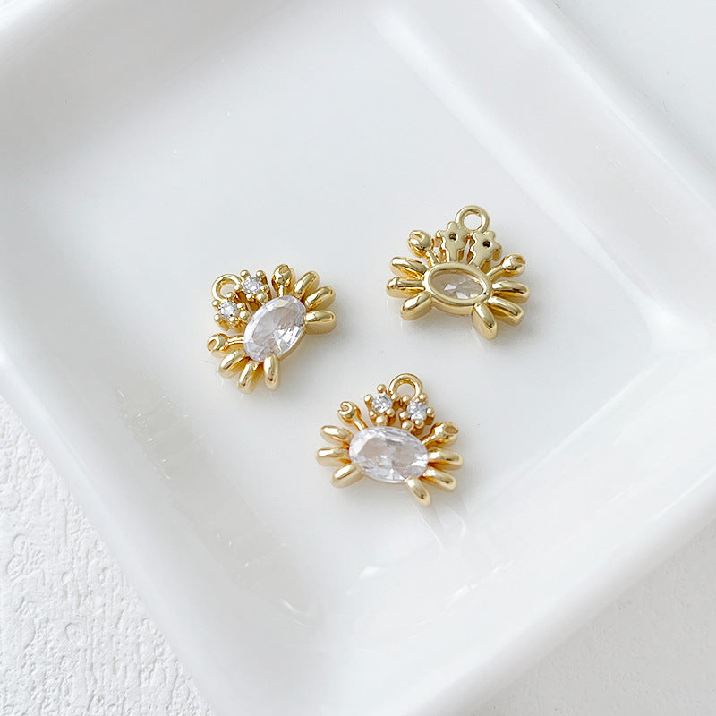 Wholesale 14k Gold Plated Marine Creature Pendant Diy Accessories