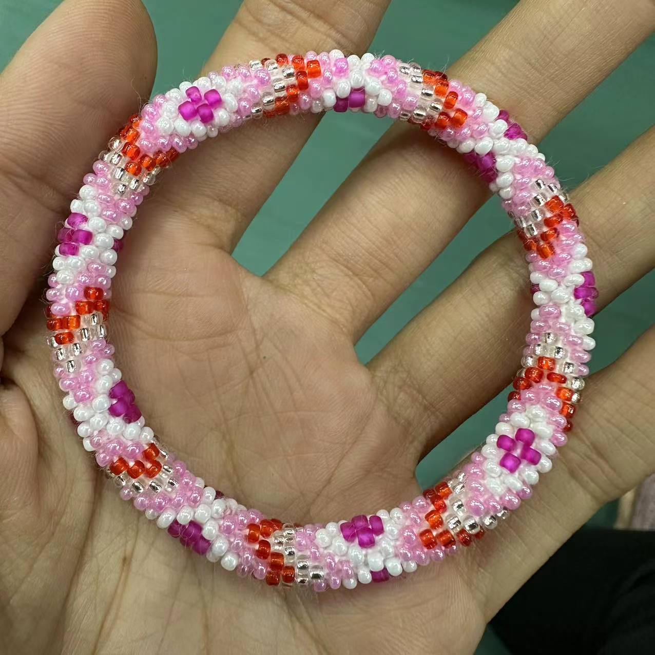 Wholesale Hand-woven Japanese Essential Oil Diffuser Beads Nepal Bracelet