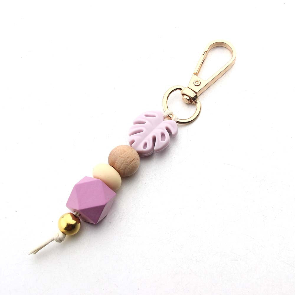 Wholesale Cartoon Flower Hangers Creative Color Silicone Beaded Bracelet