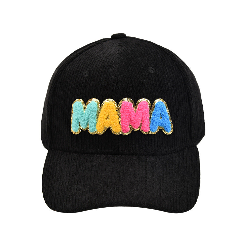 Capilla de béisbol de letras de poliéster de poliéster al por mayor