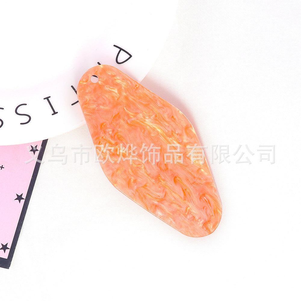 Wholesale 10pcs Blank DIY Acrylic Tag Luggage Pendant Motel Keychains