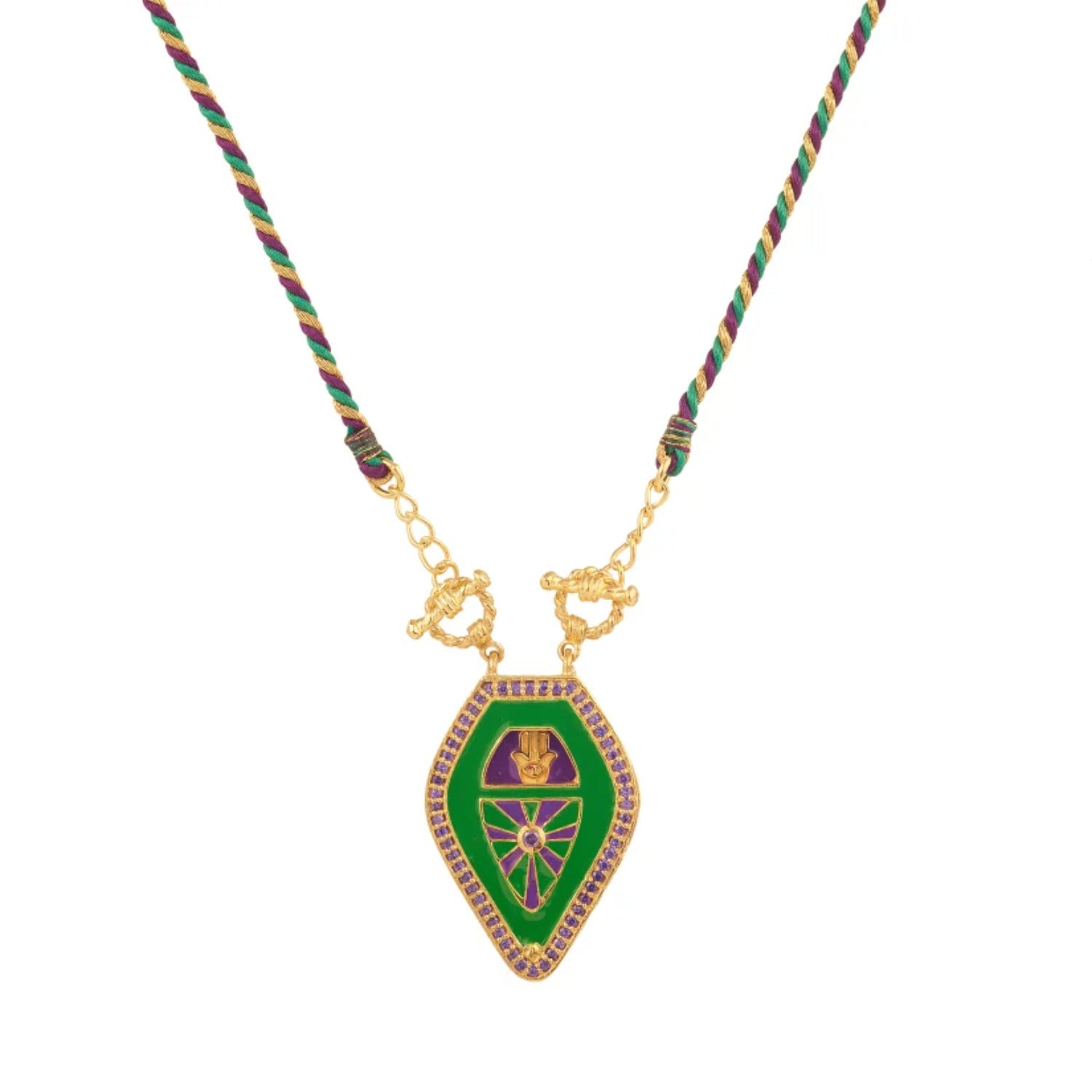 Wholesale Love Tarot Pendant Necklace Lucky Bead Chain Gold-plated Color Preservation