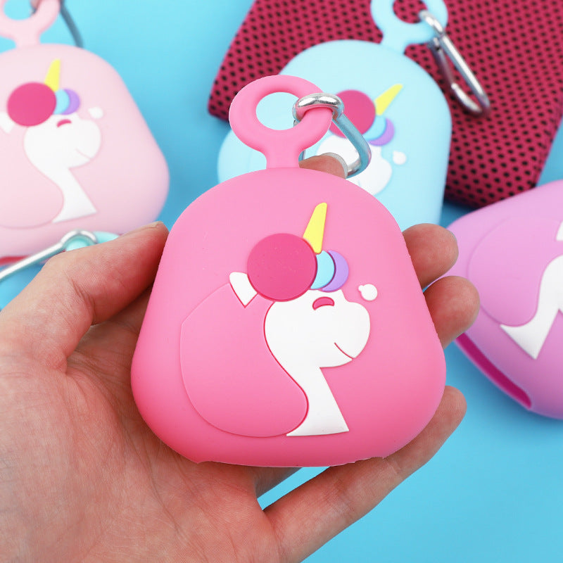 Wholesale Cartoon Cute Unicorn Towel Silicone Storage Set