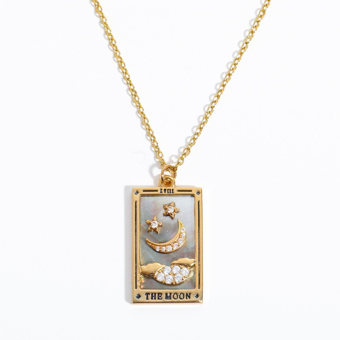 Wholesale TAROT Brand Tarot Necklace with Diamond Drops of Oil Plated with Gold