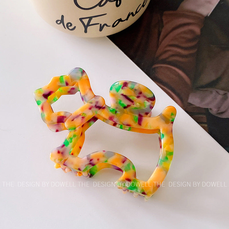 Wholesale Acetic Acid Board Simple Cute Cute Hollow Hairpin Medium Hairpin