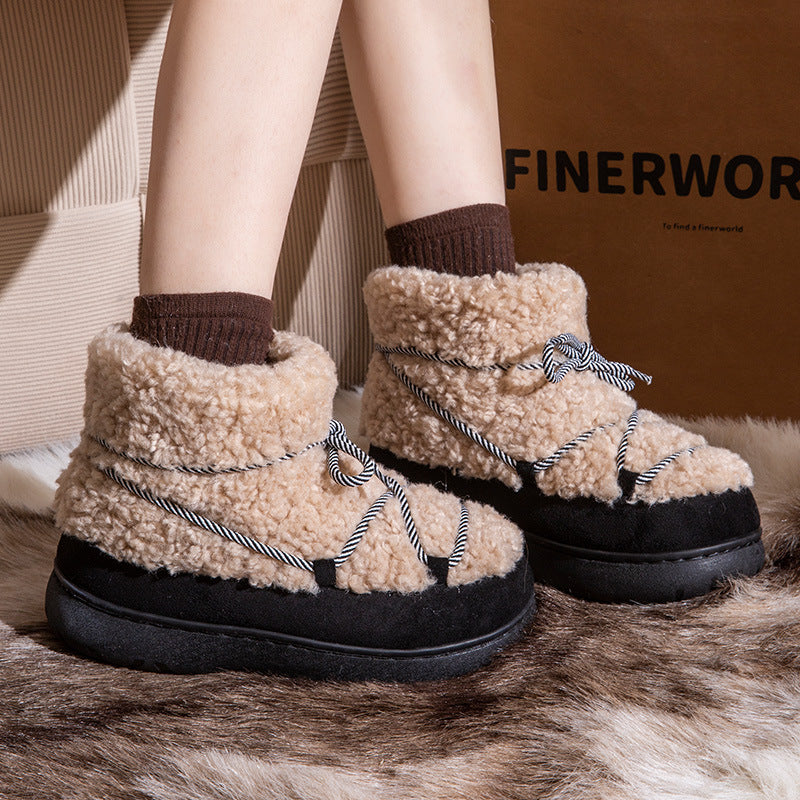 Wholesale Winter Velvet Thickened Non-slip Warm Cotton Boots