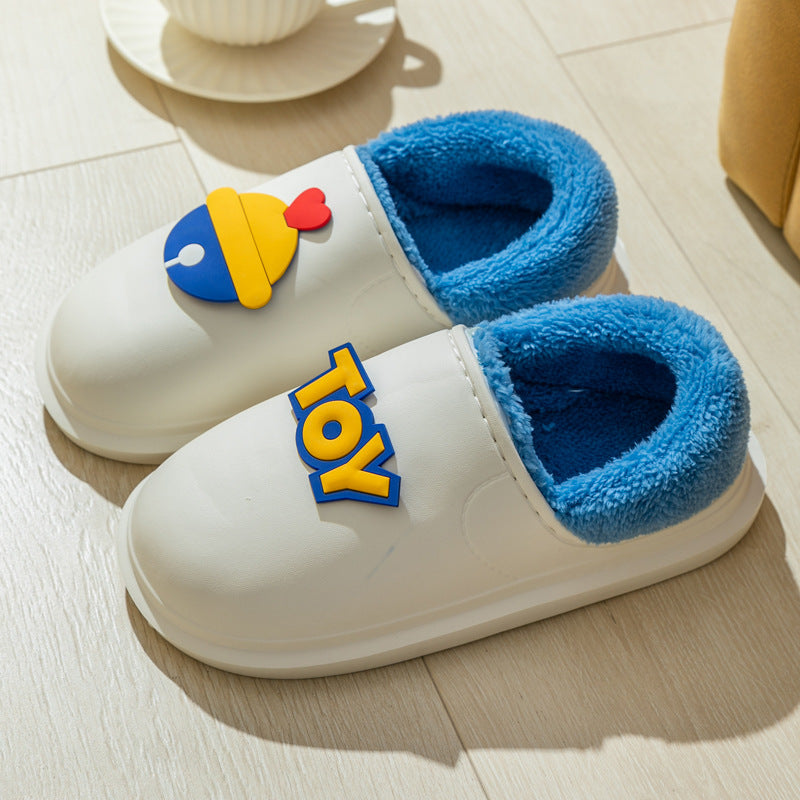 Wholesale Winter Indoor Home Thick Bottom Anti slip Warm Cute Hairy Cotton Winter Slippers