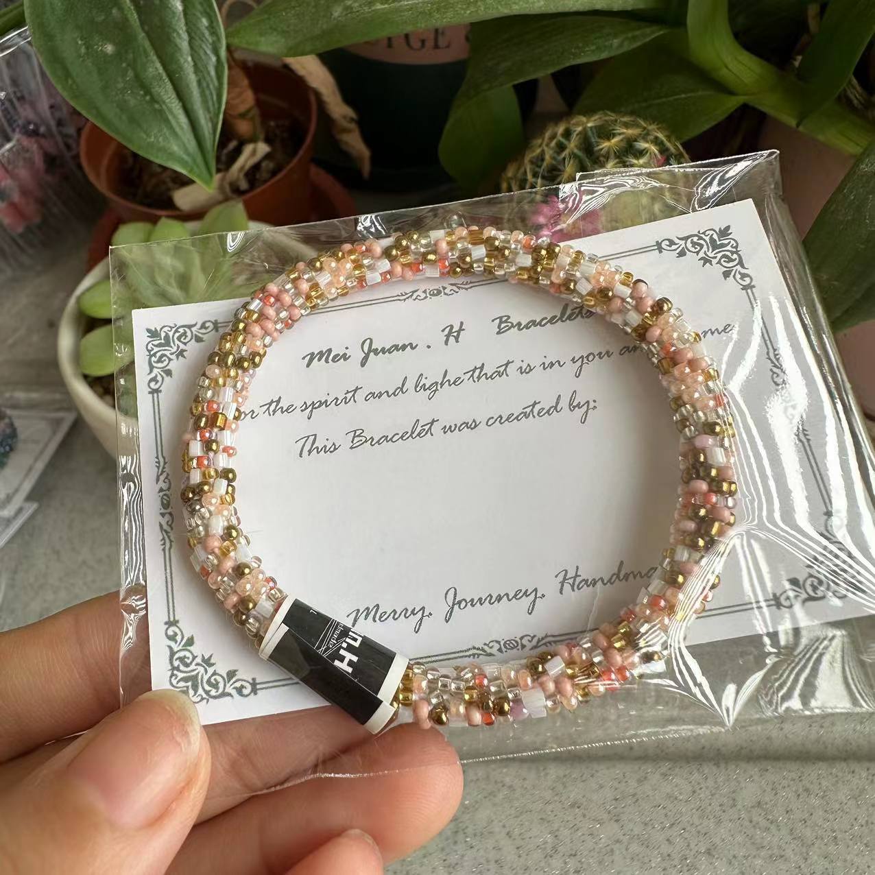 Wholesale Nepal Essential Oil Diffuser Japanese Hand-woven Beaded Bracelet