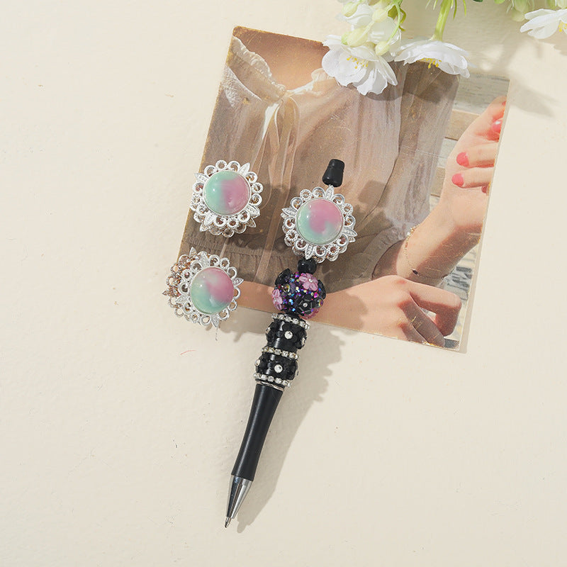 Wholesale 10pcs Heavy Alloy Oil Painting DIY Beads