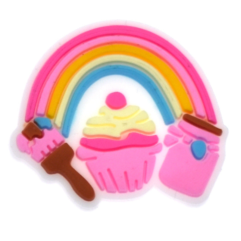 Wholesale 100pcs Summer Soft Rubber DIY Shoe Flower Decorative Buckle Accessories