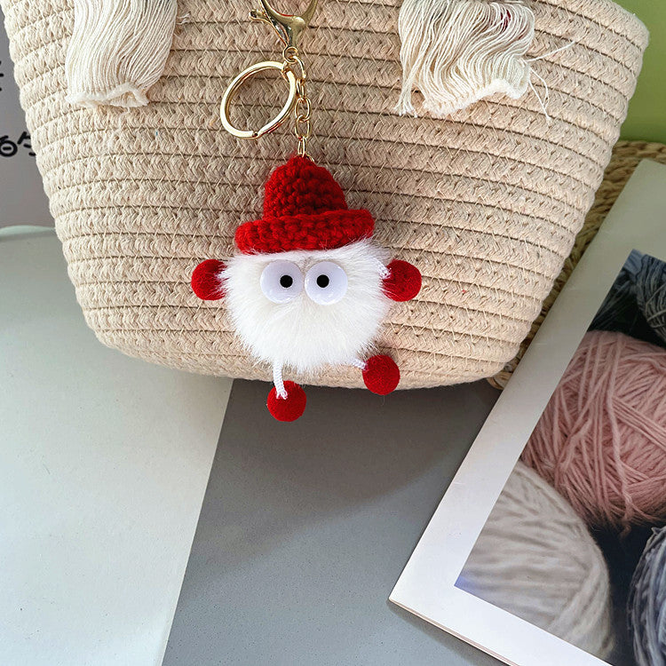 Wholesale cute cute little briquettes plush doll doll keychain