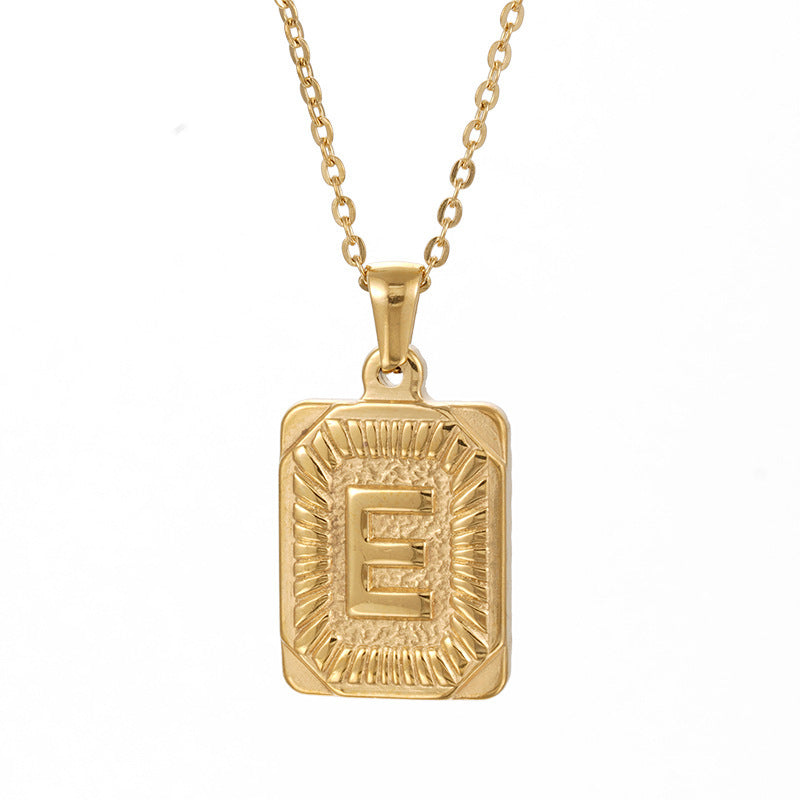 Wholesale Brand Letter Pendant Gold Plated Necklaces