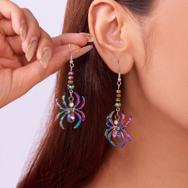 Wholesale  Colorful spider  Earrings