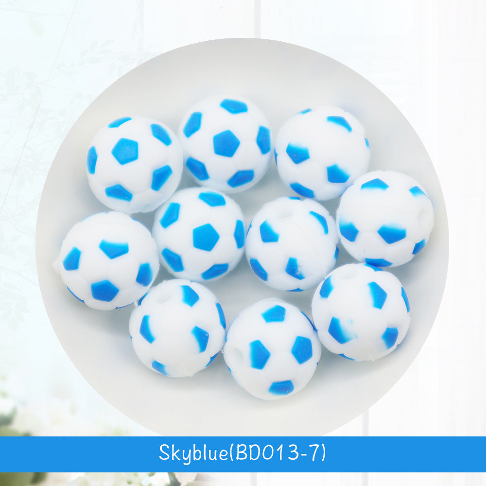 Al por mayor 100pcs/paquete de fútbol de 15 mm de silicona molares redondos