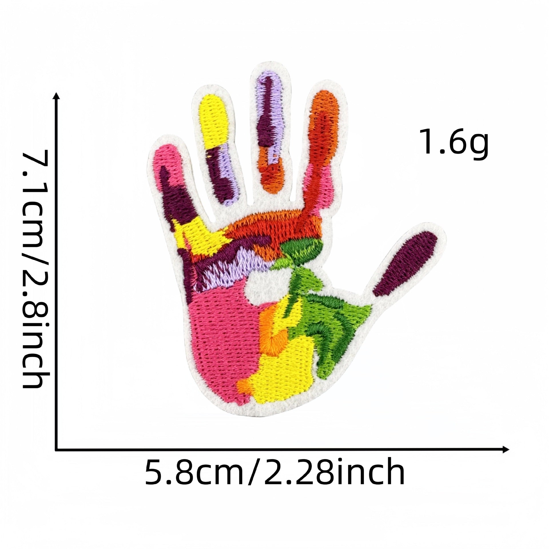 Wholesale Rainbow Embroidered patch FS
