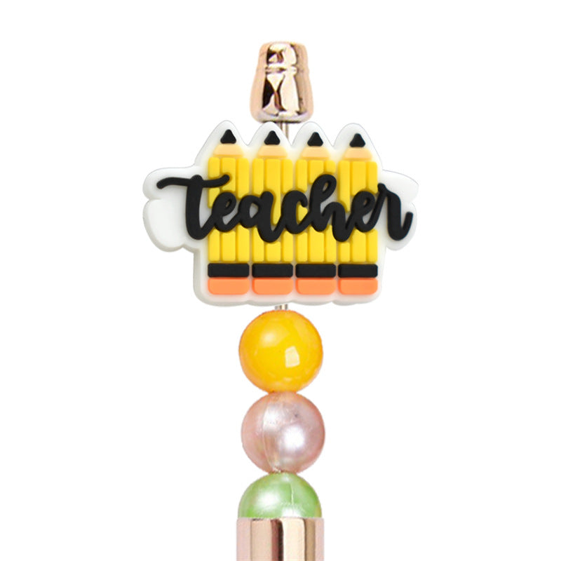 Wholesale Random 100pcs/pack DIY School Season Ballpoint Pen Beaded