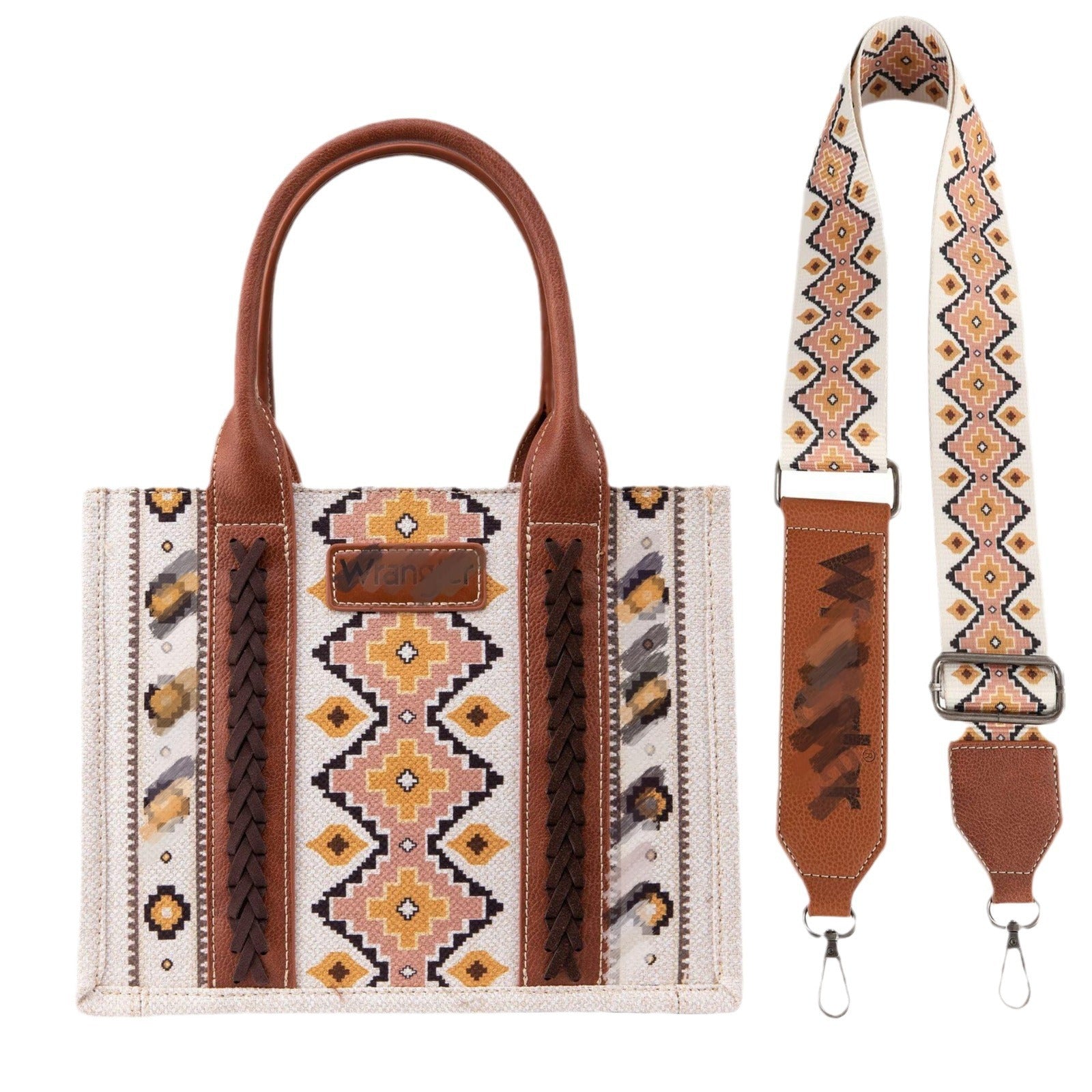 Wholesale Bohemian Canvas Single Shoulder Diagonal Cross Bag Vintage Aztec Ethnic Style Tote Bag