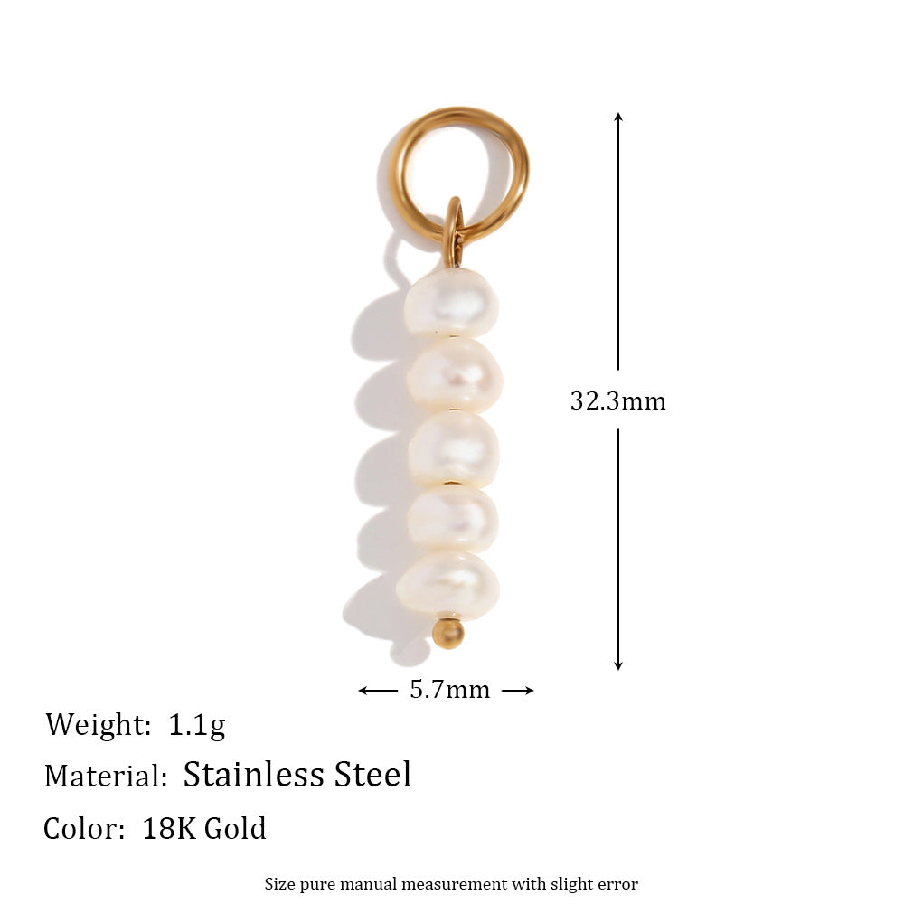 Wholesale 18K gold-plated bow wave pearl pendant