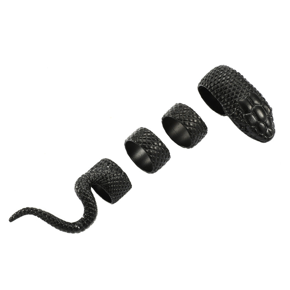 Conjunto de anillo de serpiente de aleación de aleación al por mayor