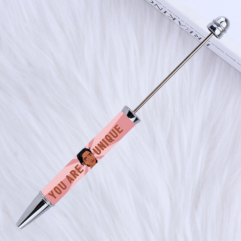 Wholesale Beadable Pens New Sticker Cartoon Character Pattern Printed Ballpoint Pen