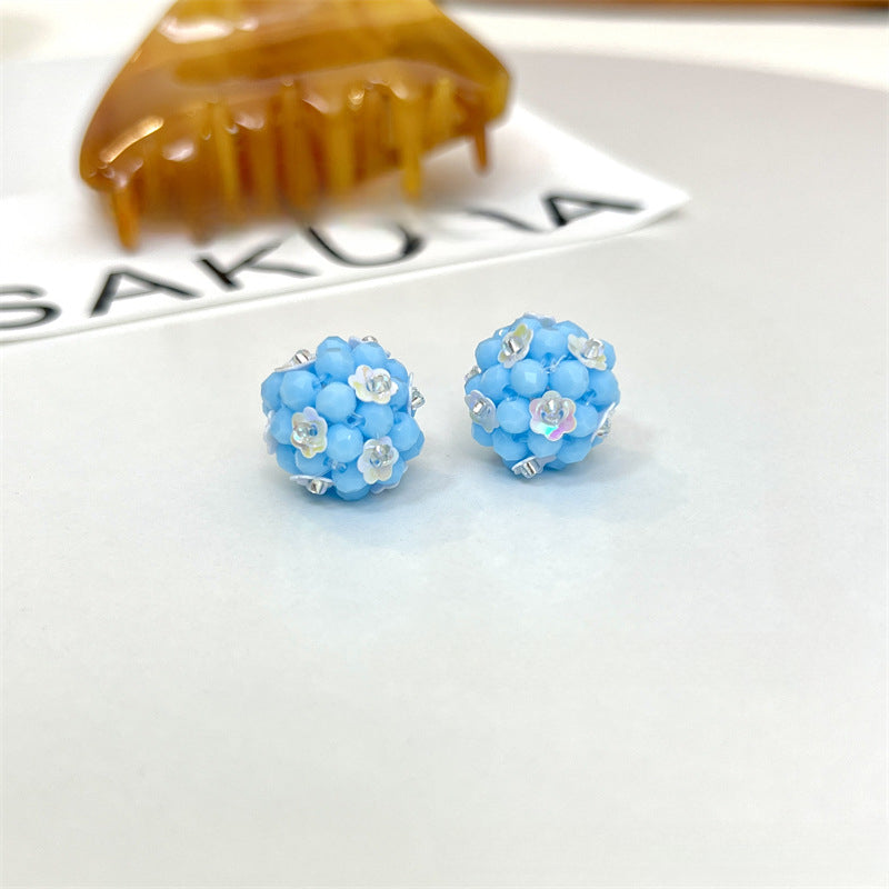 Wholesale Crystal Ball Flower Beads