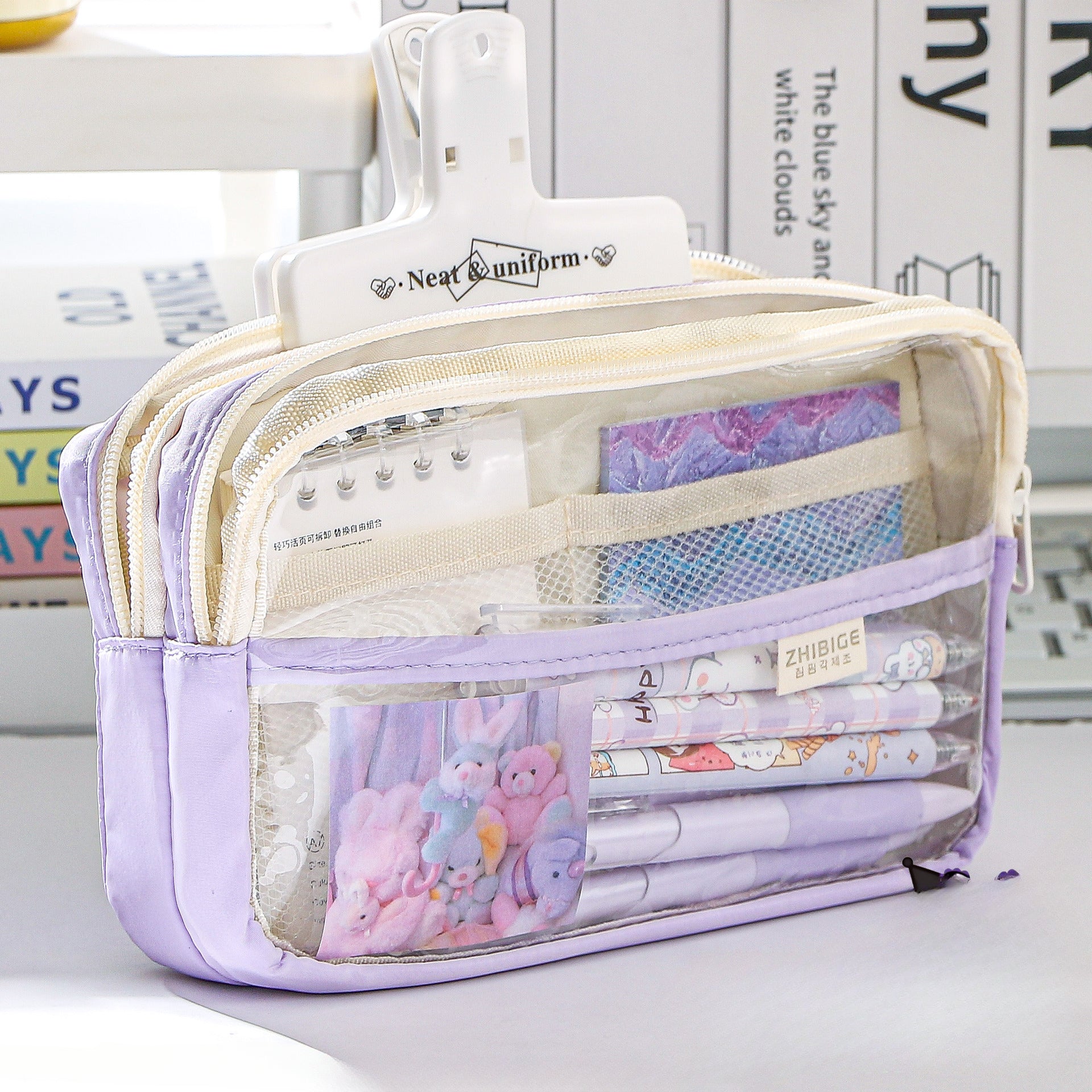 Wholesale TPU Transparent Pencil Bag