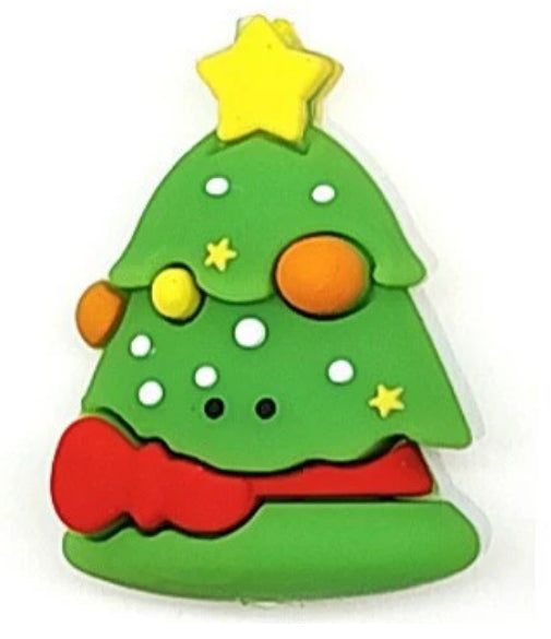 Wholesale 20pcs/pack Christmas Food-grade Cartoon 3D Silicone Beads