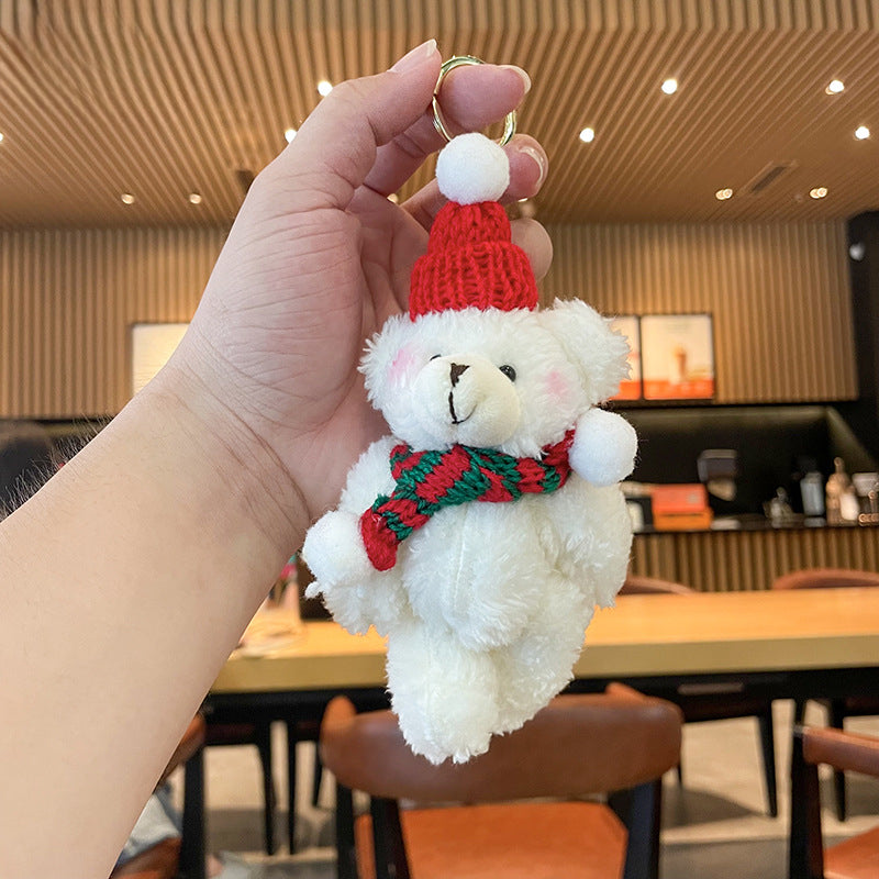 Wholesale Christmas Plush Lamb Doll Keychain