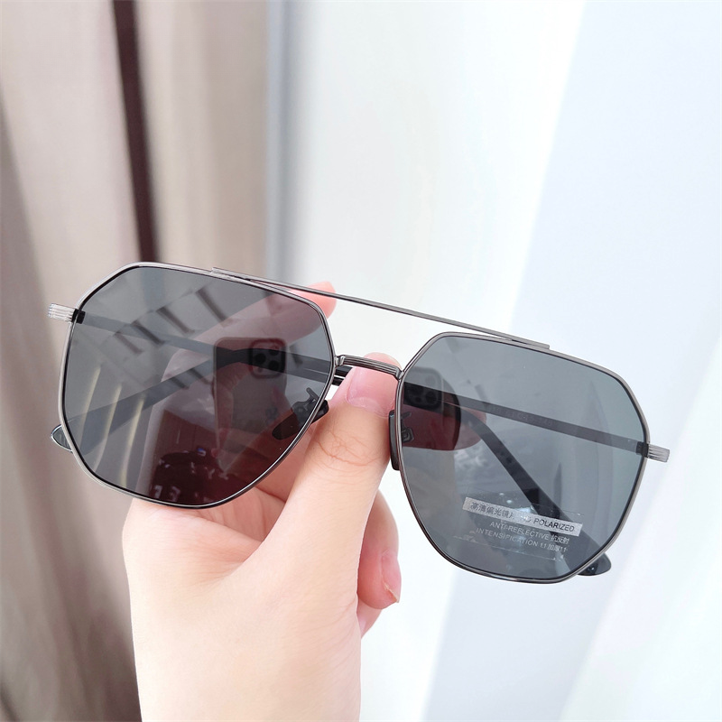 Wholesale Metal Double Beam UV Resistant PC Sunglasses