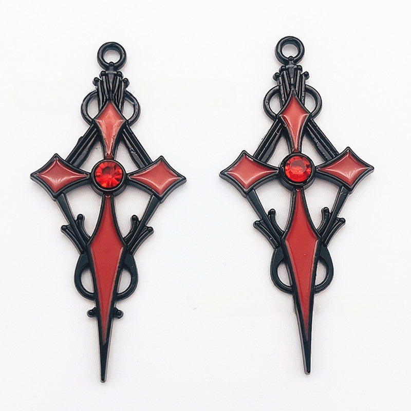 Wholesale 30PCS New Cross Sword DIY Zinc Alloy Pendant