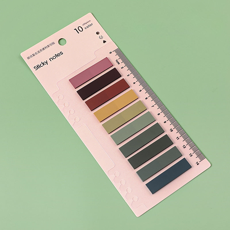 Wholesale Paper Classification Index Sticker Color PET Fluorescent Sticky Note