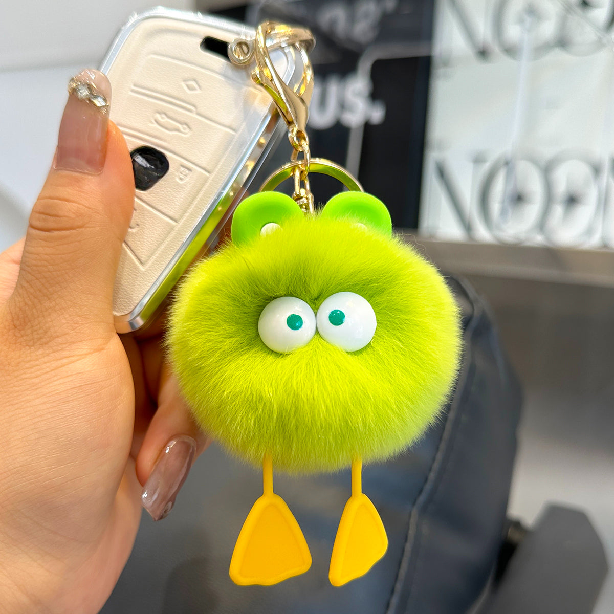 Wholesale Duck Plush Ball Keychain