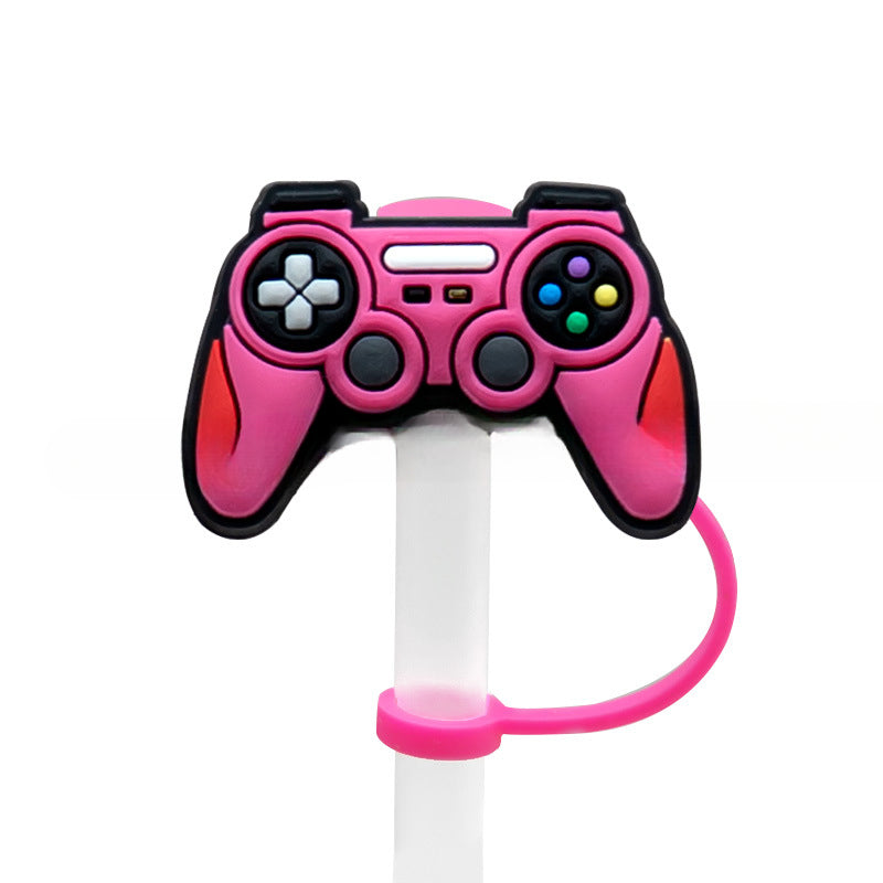 Wholesale 10pcs Game Style Straw Cap Silicone Dust Plug Cute Anime Party Casual Decorations