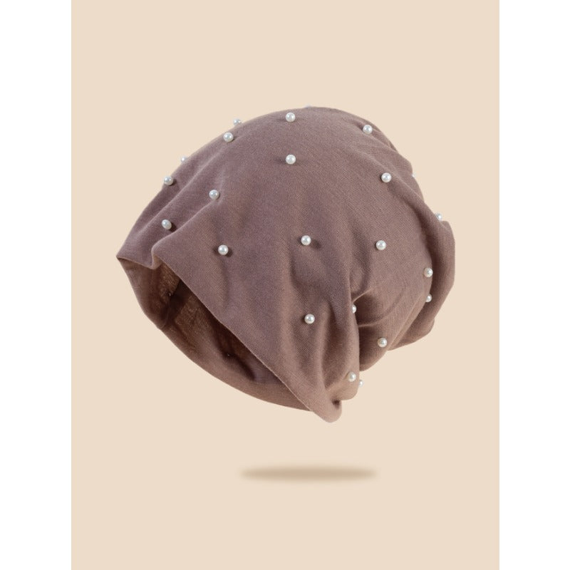 Wholesale Pearl Hot Diamond Polyester Pullover Hat