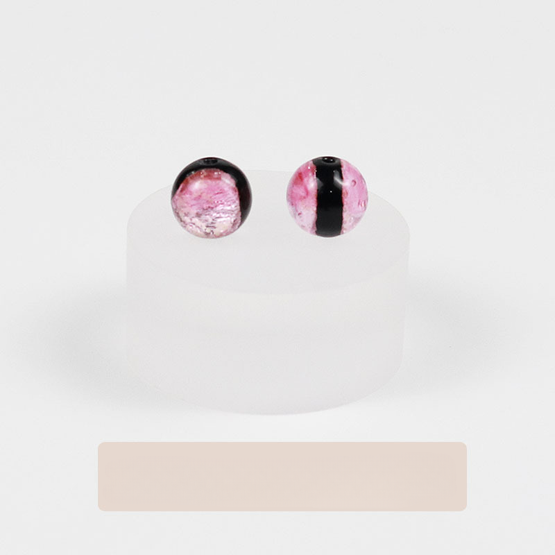 Cuentas de dispersión de color luminoso de vidrio de doble lados al por mayor de 20 piezas cuentas