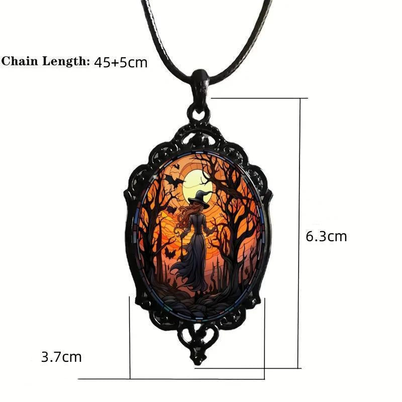 Wholesale Vintage Gothic Halloween Pendant Necklace