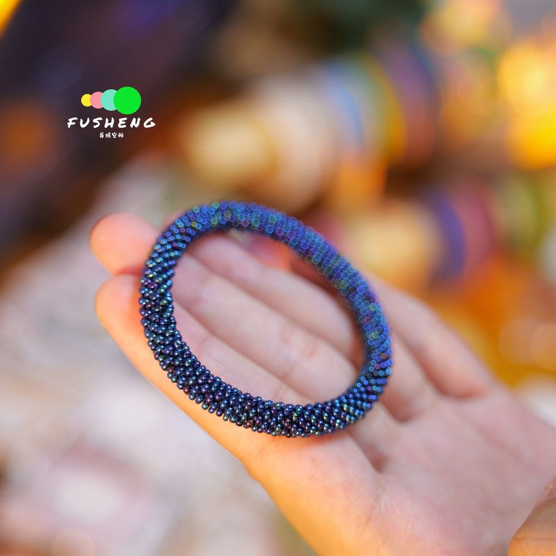 Wholesale Nepal Japanese Essential Oil Diffuser Hand-woven Solid Color Bracelet