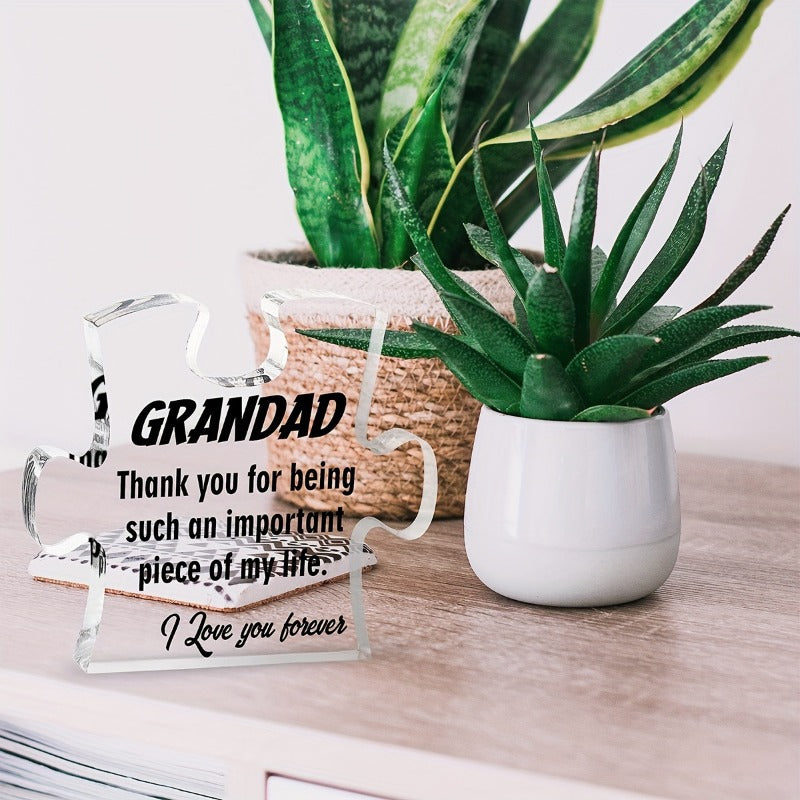 Wholesale Father's Day and Mother's Day Transparent Acrylic Ornaments